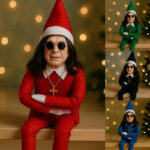 Fashion Ozzy Christmas Elf Doll Xmas Trees Decoration Ornaments Music Godfather Classic Sitting Posture Noel Elf Plush Toys